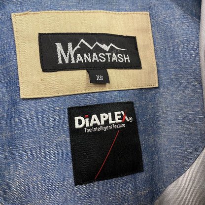 MANASTASH　マナスタッシュ　ステンカラーコート　比翼仕立て　ハの字ポケット　3つポケット　ベージュ　XSサイズ