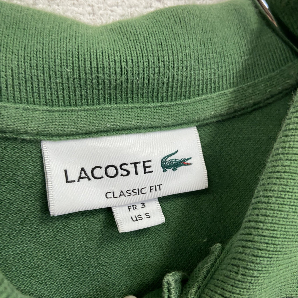LACOSTE　ラコステ　半袖ポロシャツ　緑　グリーン　Sサイズ　