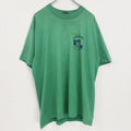 古着 used 　FRUIT OF THE LOOM　半袖プリントTシャツ　90s　クルーネック　シングルステッチ　緑　XLサイズ