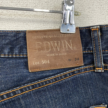 EDWIN　エドウィン　Lot.504　デニムパンツ/ジーンズ　ジップフライ　インディゴ　34サイズ