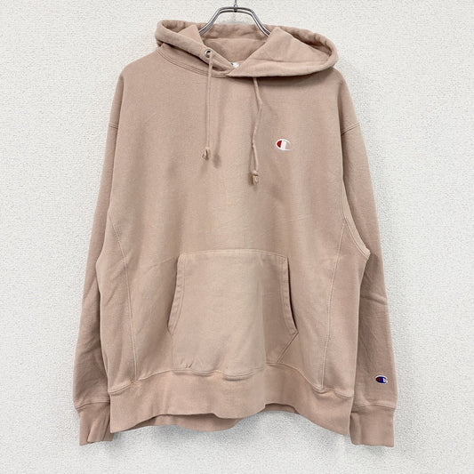 Champion　チャンピオン　リバースウィーブ　スウェットパーカー/フーディー　ピンクベージュ　XLサイズ