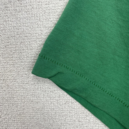 古着 used 　FRUIT OF THE LOOM　半袖プリントTシャツ　90s　クルーネック　シングルステッチ　緑　XLサイズ