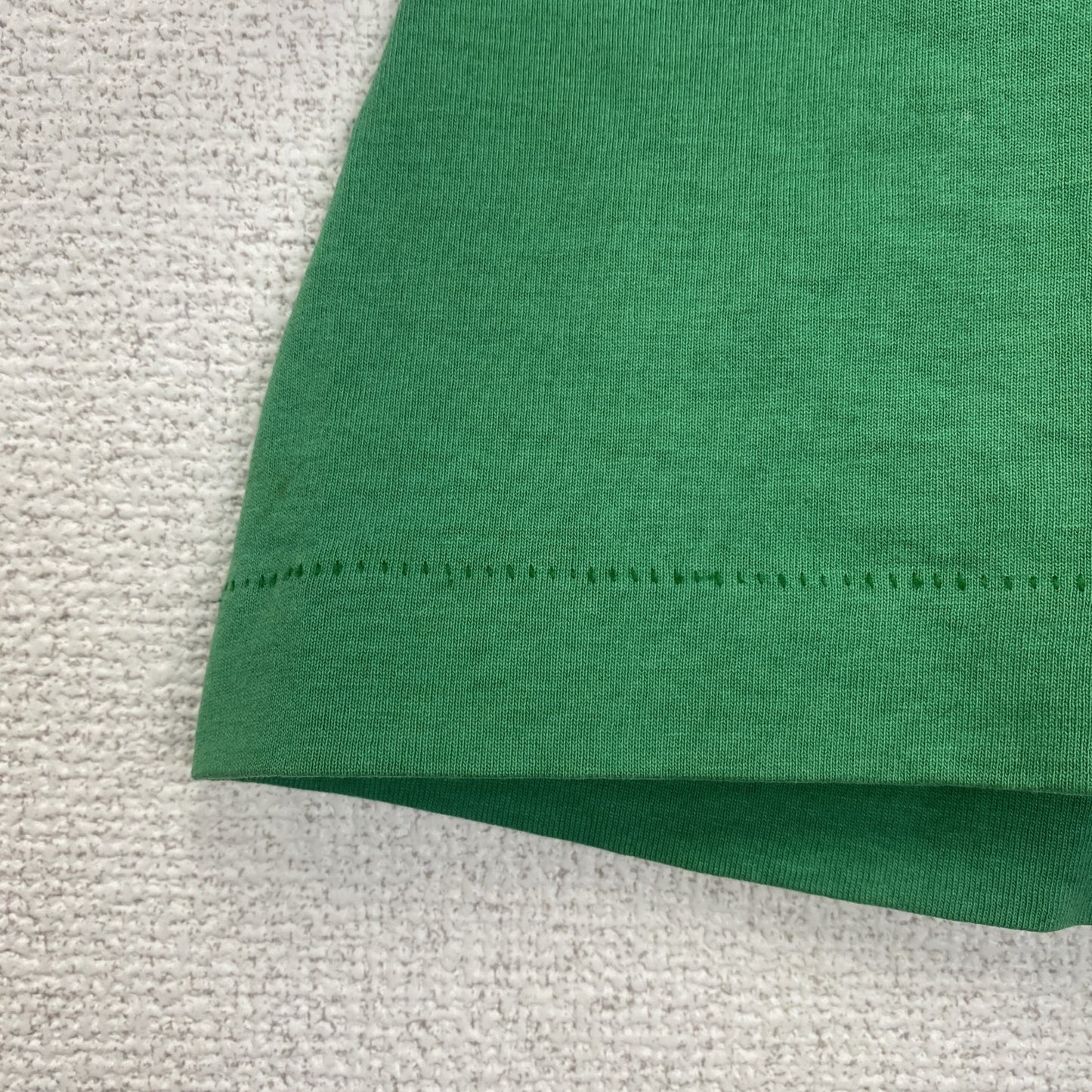 古着 used 　FRUIT OF THE LOOM　半袖プリントTシャツ　90s　クルーネック　シングルステッチ　緑　XLサイズ