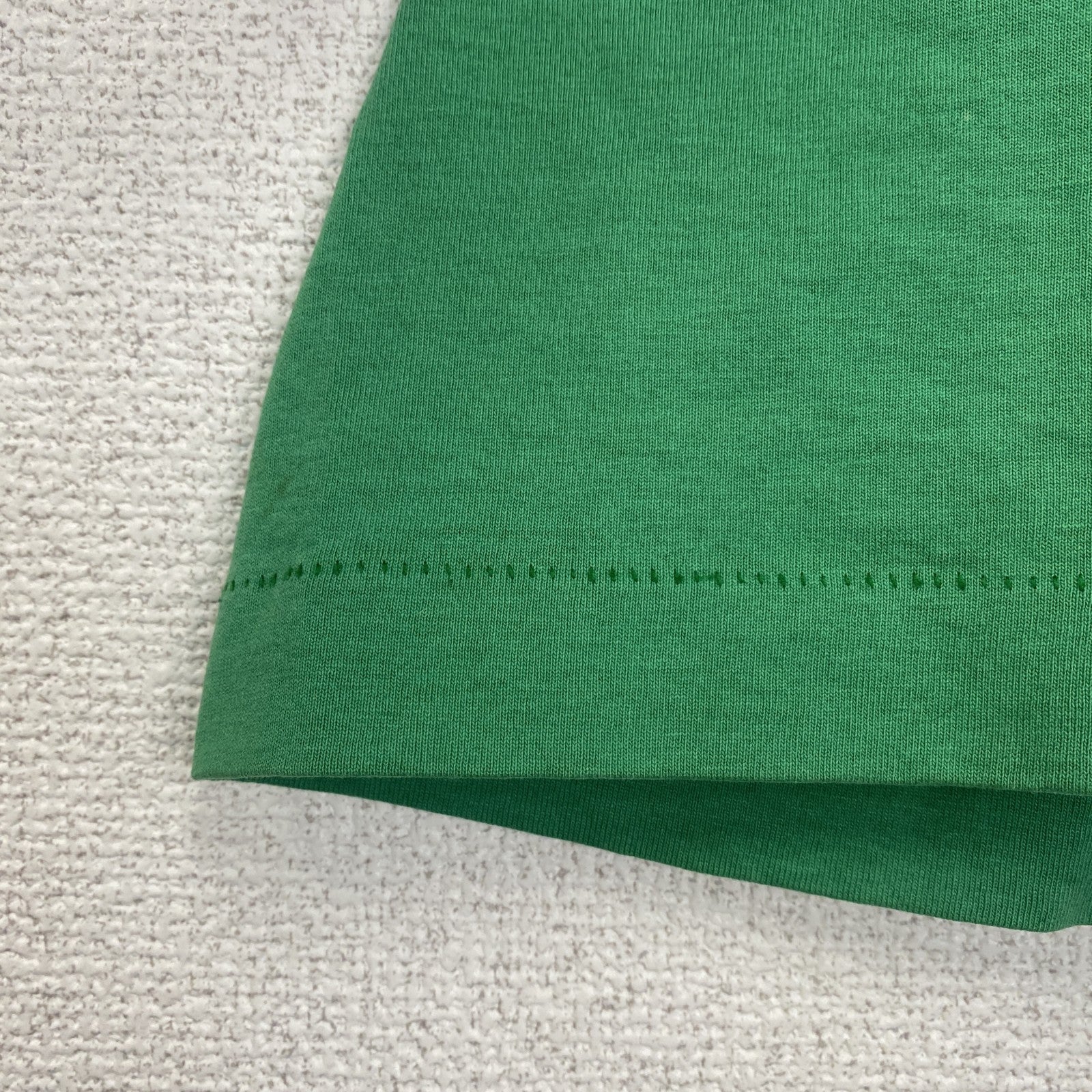 古着 used 　FRUIT OF THE LOOM　半袖プリントTシャツ　90s　クルーネック　シングルステッチ　緑　XLサイズ