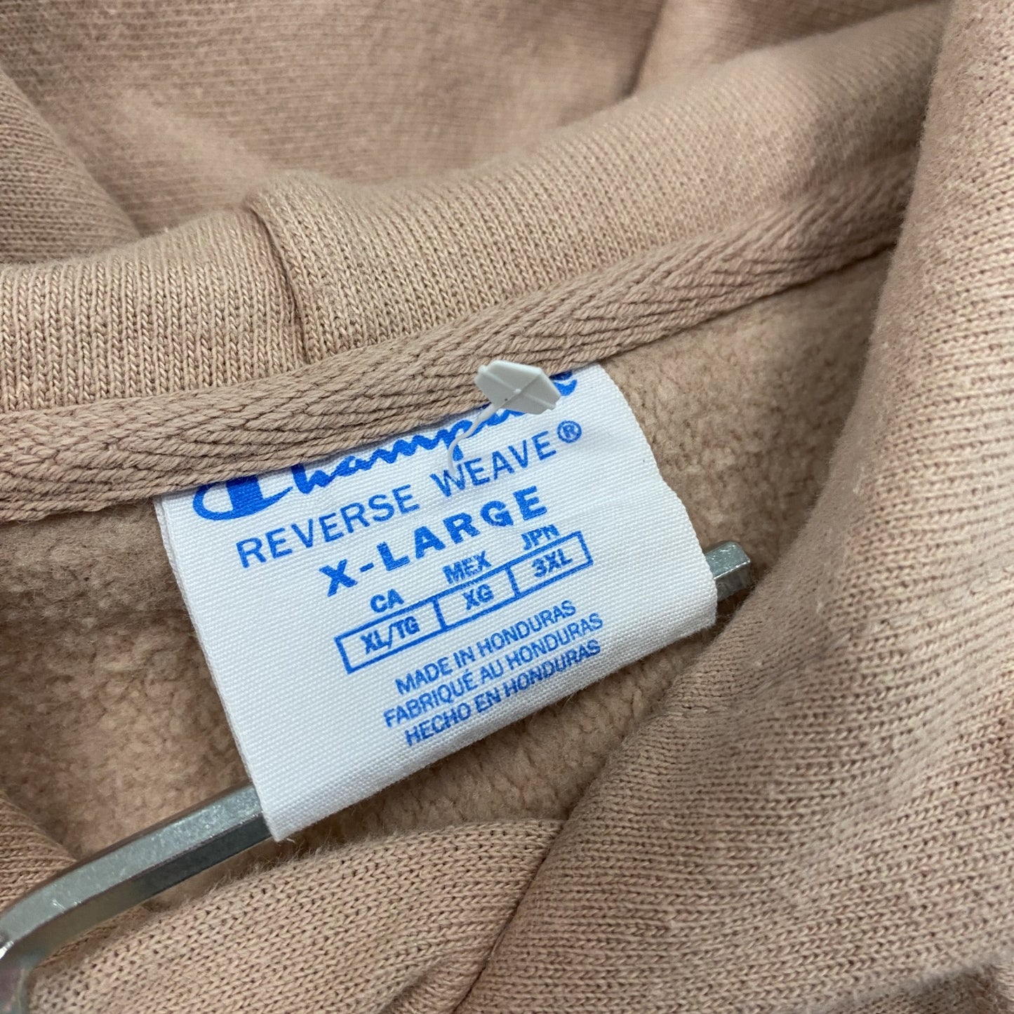 Champion　チャンピオン　リバースウィーブ　スウェットパーカー/フーディー　ピンクベージュ　XLサイズ