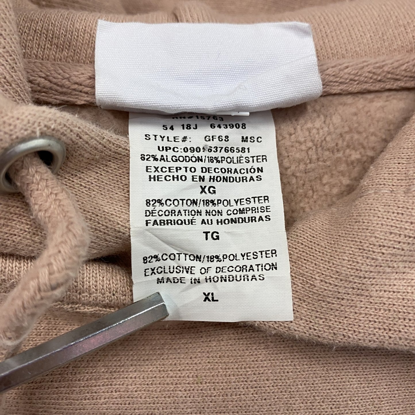 Champion　チャンピオン　リバースウィーブ　スウェットパーカー/フーディー　ピンクベージュ　XLサイズ