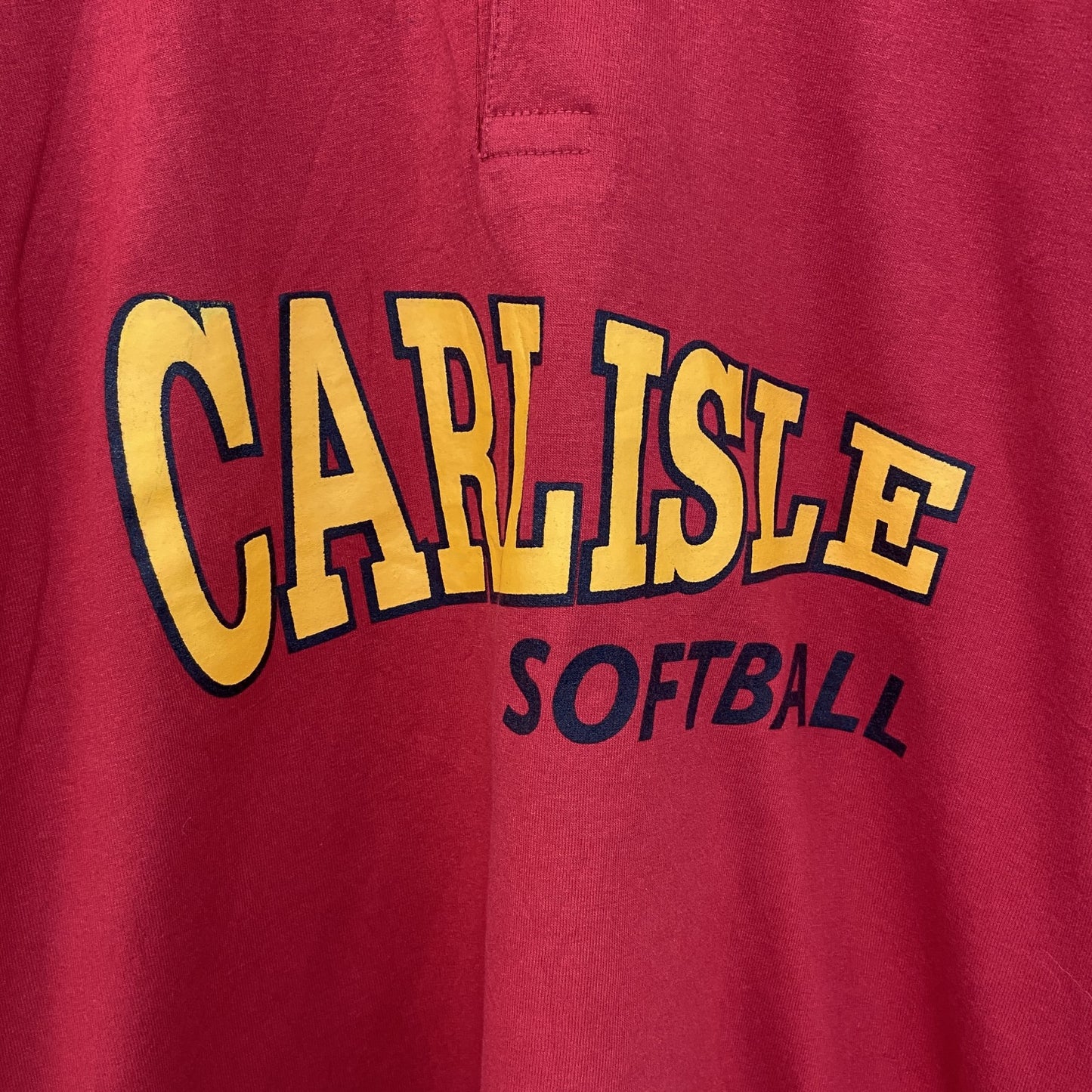 古着 used　EAGLE イーグル　半袖プリントTシャツ　ソフトボール　赤　レッド　90s　シングルステッチ　レトロ　Mサイズ