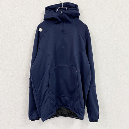 DESCENTE　ハーフジップパーカー/フーディー　紺　ネイビー　0サイズ