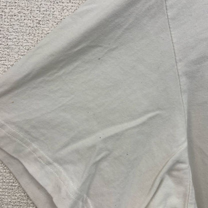 古着 used　adidas　アディダス　半袖スポーツプリントTシャツ　バイエルン　サッカー　クルーネック　白　ホワイト　Lサイズ