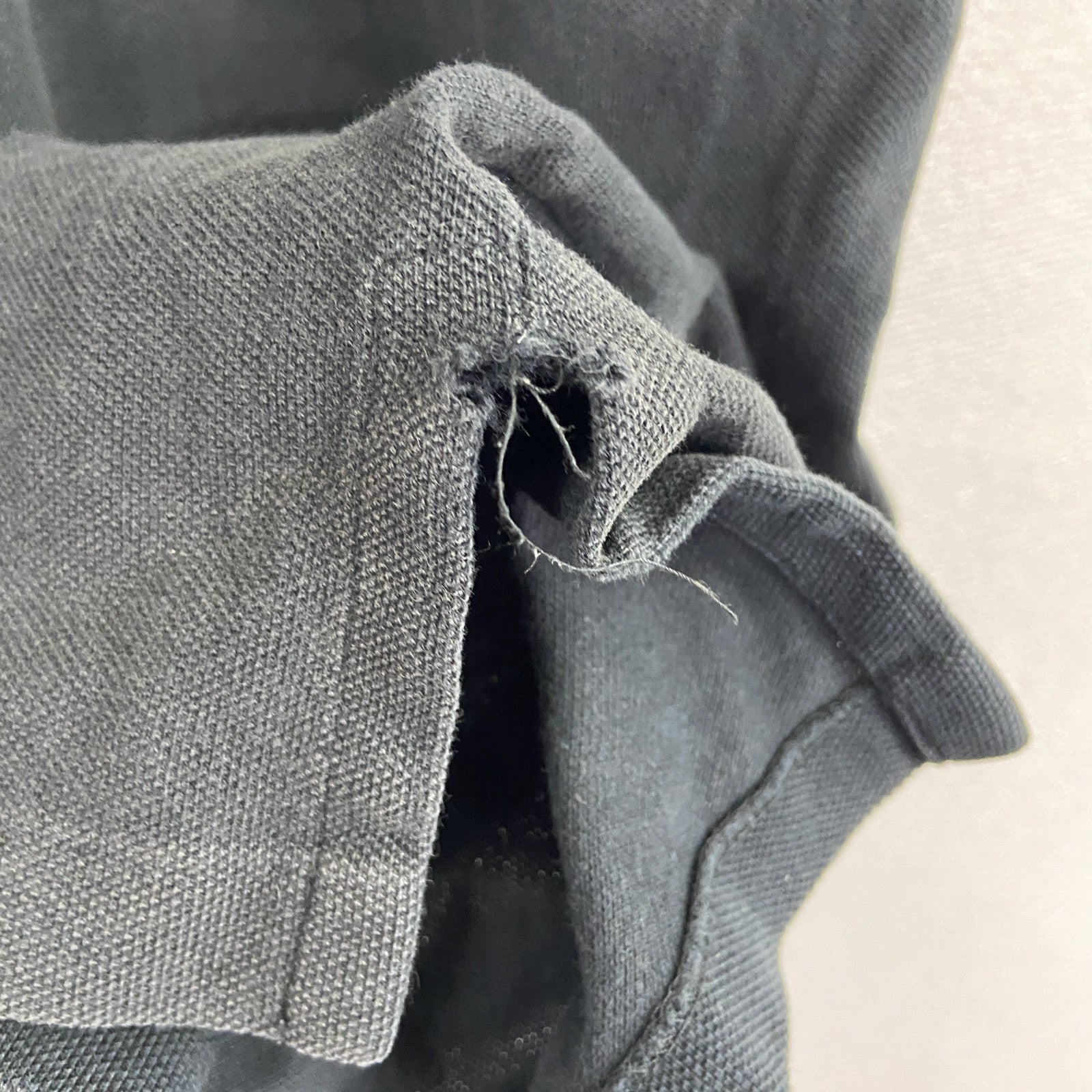 POLO by RALPH LAUREN　ラルフローレン　半袖ポロシャツ　刺繡ロゴ　黒　ブラック　Lサイズ