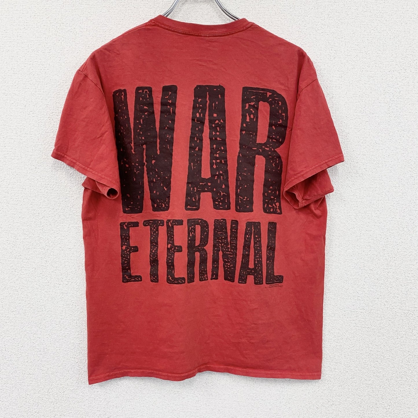 GILDAN　ギルダン　ARCH ENEMY　アーチエネミー　半袖プリントTシャツ　バンドT　赤　レッド