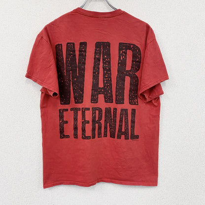 GILDAN　ギルダン　ARCH ENEMY　アーチエネミー　半袖プリントTシャツ　バンドT　赤　レッド