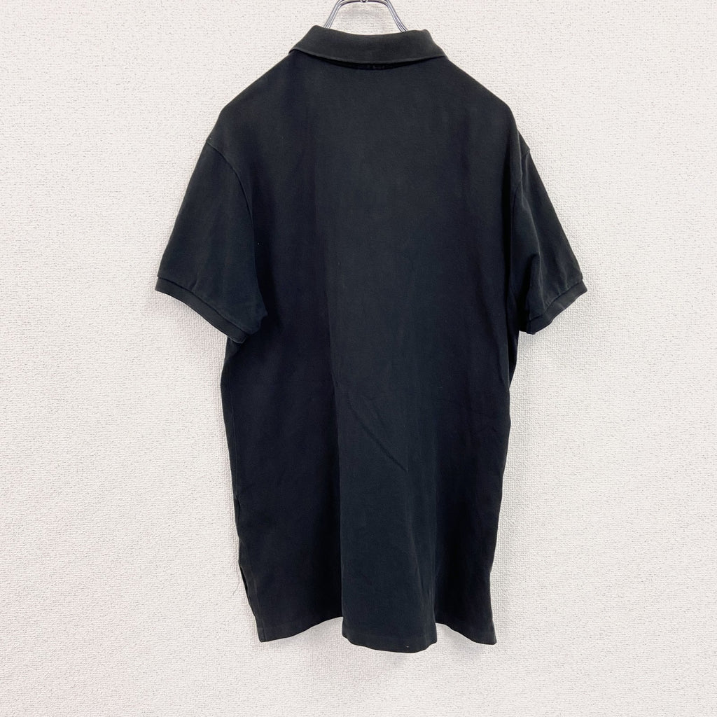 POLO by RALPH LAUREN　ラルフローレン　半袖ポロシャツ　刺繡ロゴ　黒　ブラック　Lサイズ
