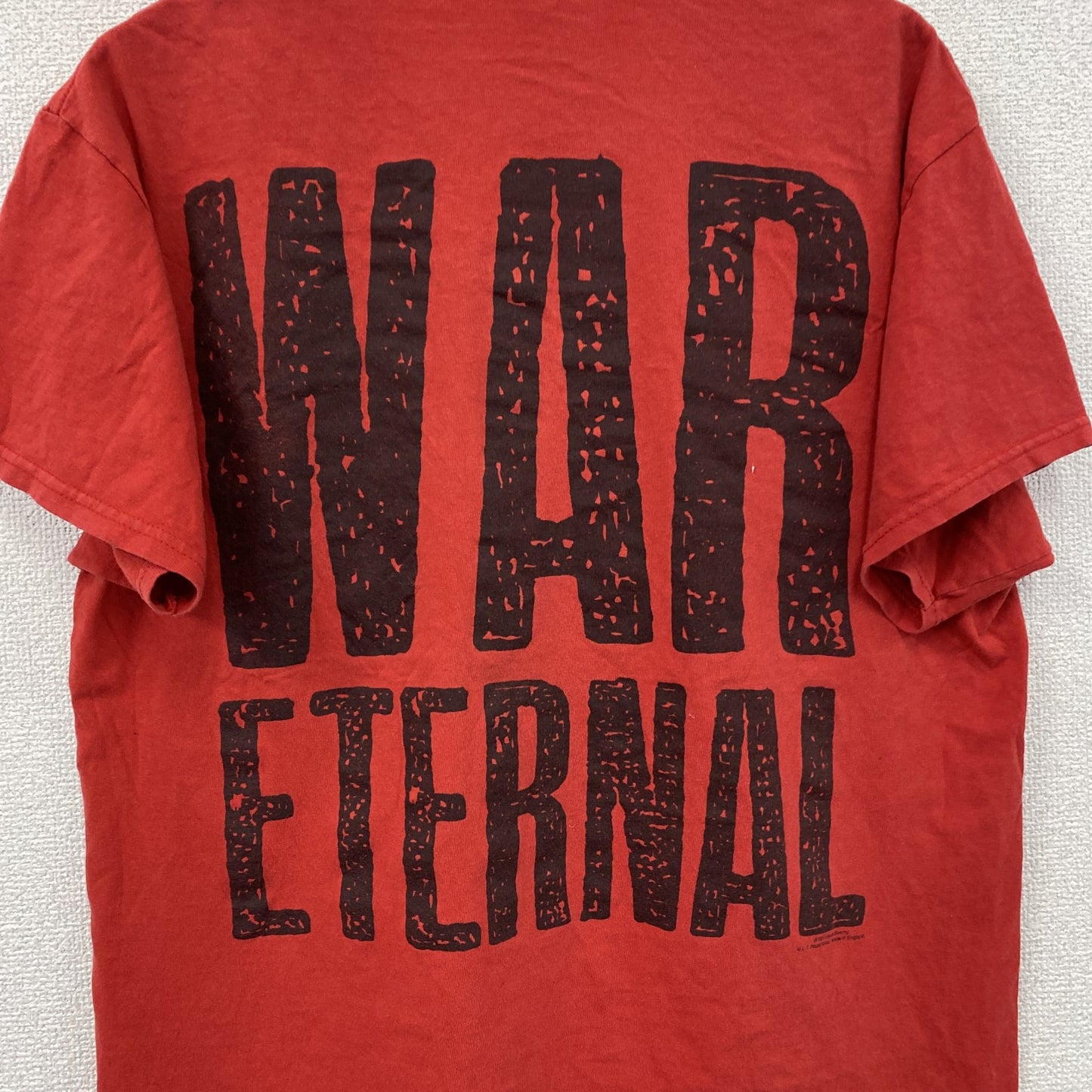 GILDAN　ギルダン　ARCH ENEMY　アーチエネミー　半袖プリントTシャツ　バンドT　赤　レッド