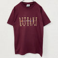 90s　Lee　リー　半袖プリントTシャツ　刺繍ロゴ　クルーネック　ヴィンテージ　ボルドー　Mサイズ