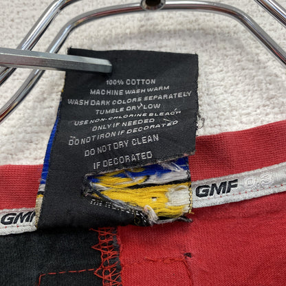 GIVEMEFACE　ギブミーフェイス　半袖プリントTシャツ　ビッグプリント　赤　レッド　黒　ブラック　XLサイズ