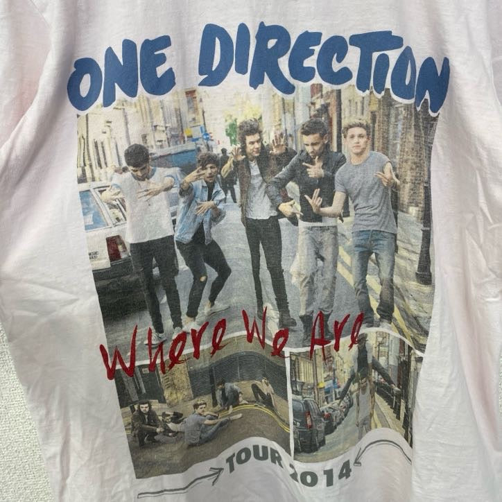 古着 used　ギルダン　半袖バンドプリントTシャツ　ワンダイレクション　音楽T　ポップ　ロック　クルーネック　Mサイ