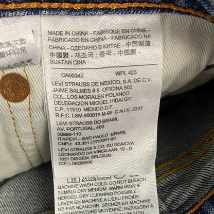 Levi's　リーバイス　511　デニムパンツ/ジーンズ　ジップフライ　インディゴ　W33サイズ