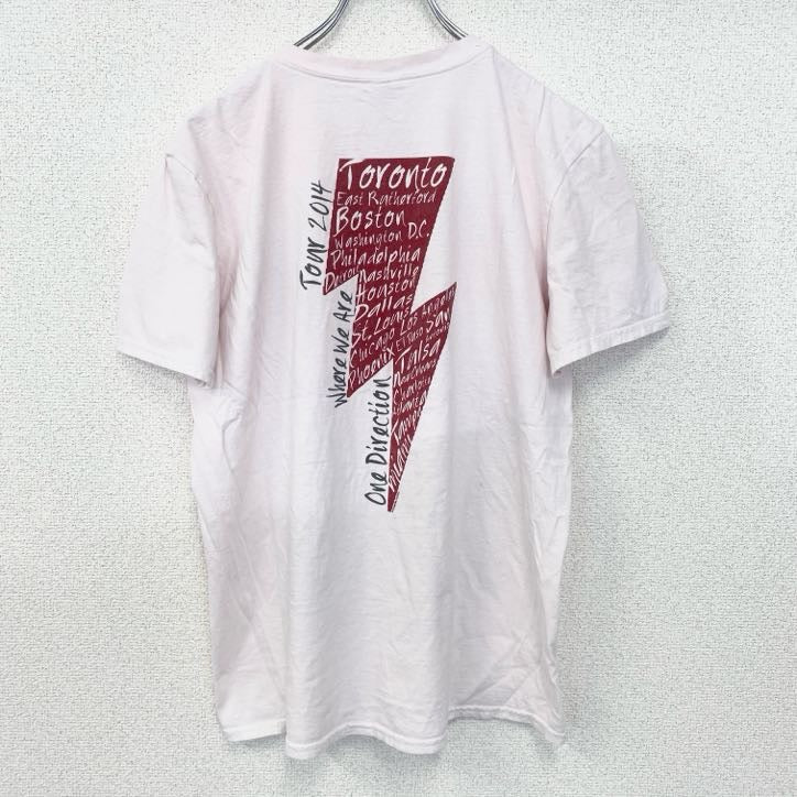 古着 used　ギルダン　半袖バンドプリントTシャツ　ワンダイレクション　音楽T　ポップ　ロック　クルーネック　Mサイ