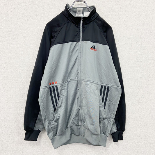90s～　adidas　アディダス　トラックジャケット/ジャージ　ヴィンテージ　灰色　グレー　Mサイズ