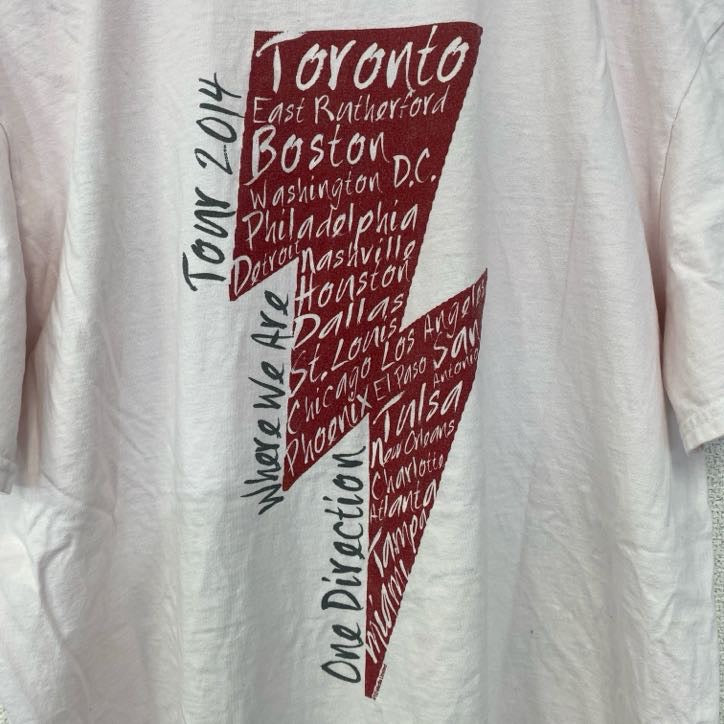 古着 used　ギルダン　半袖バンドプリントTシャツ　ワンダイレクション　音楽T　ポップ　ロック　クルーネック　Mサイ