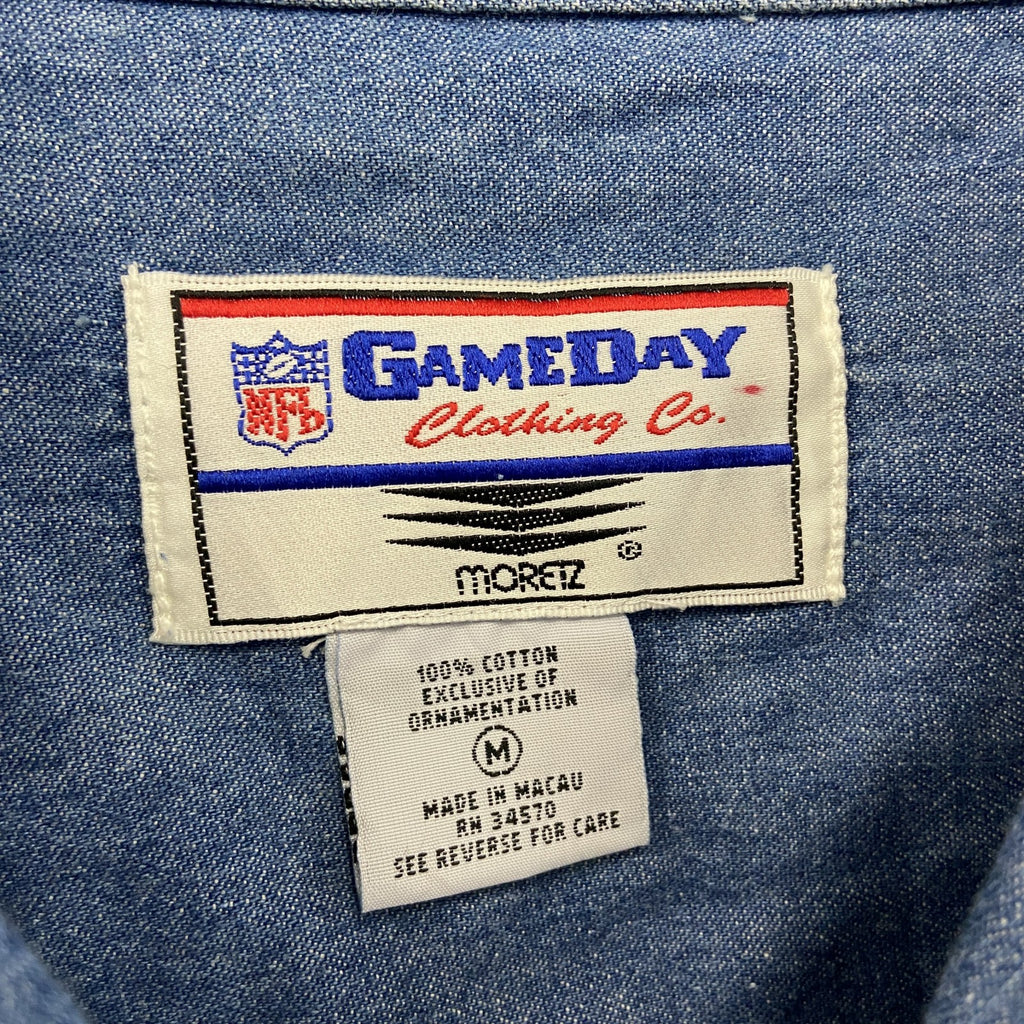 GAME DAY　長袖デニムシャツ　インディゴ　Mサイズ