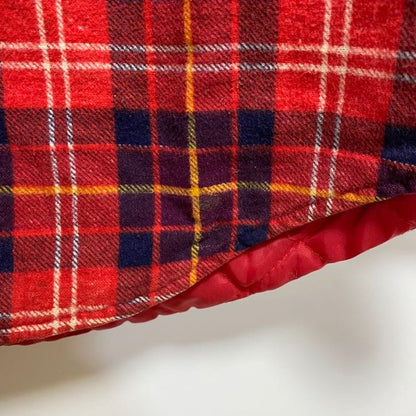 古着 used　Northwest Territory　長袖CPOシャツジャケット　タータンチェック柄　キルティング　赤　Lサイズ