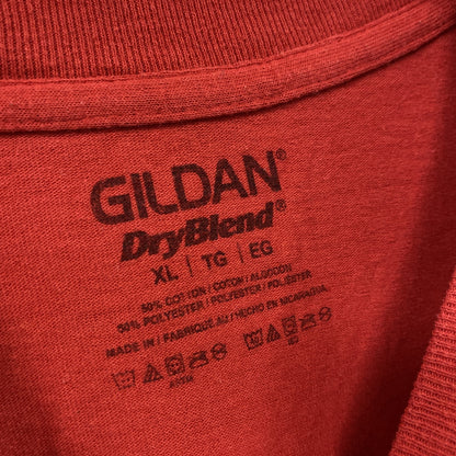 GILDAN　ギルダン　Wendy's　ウェンディーズ　半袖Tシャツ　企業ロゴ　赤　レッド　XLサイズ