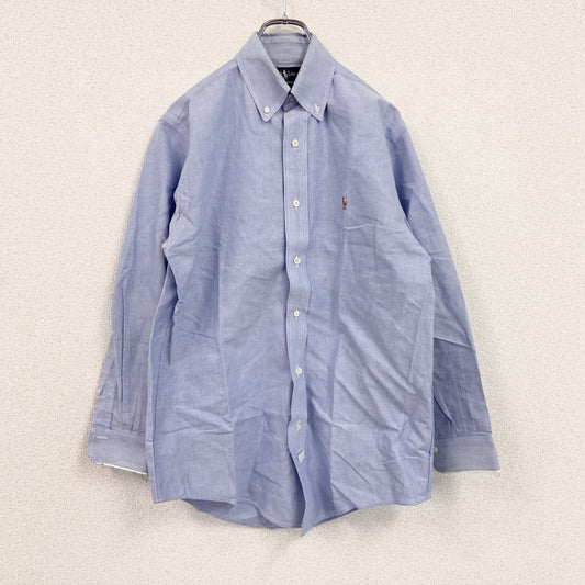 RALPH LAUREN　ラルフローレン　長袖ボタンダウンシャツ　ライトブルー　15～32サイズ