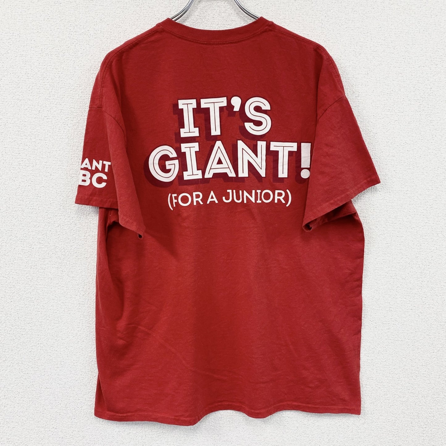 GILDAN　ギルダン　Wendy's　ウェンディーズ　半袖Tシャツ　企業ロゴ　赤　レッド　XLサイズ