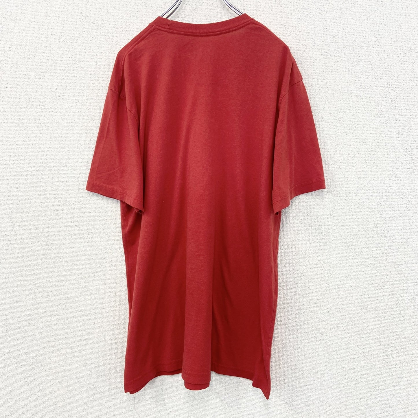 古着 used　OLDNAVY 　半袖バンドプリントTシャツ　AC/DC　カジュアルデザイン　赤　レトロ　クルーネック　XLサイズ