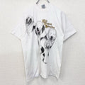 古着 used　90s　半袖アニマルプリントTシャツ　犬　オールドイングリッシュシープドッグ　シングルステッチ　Mサイズ