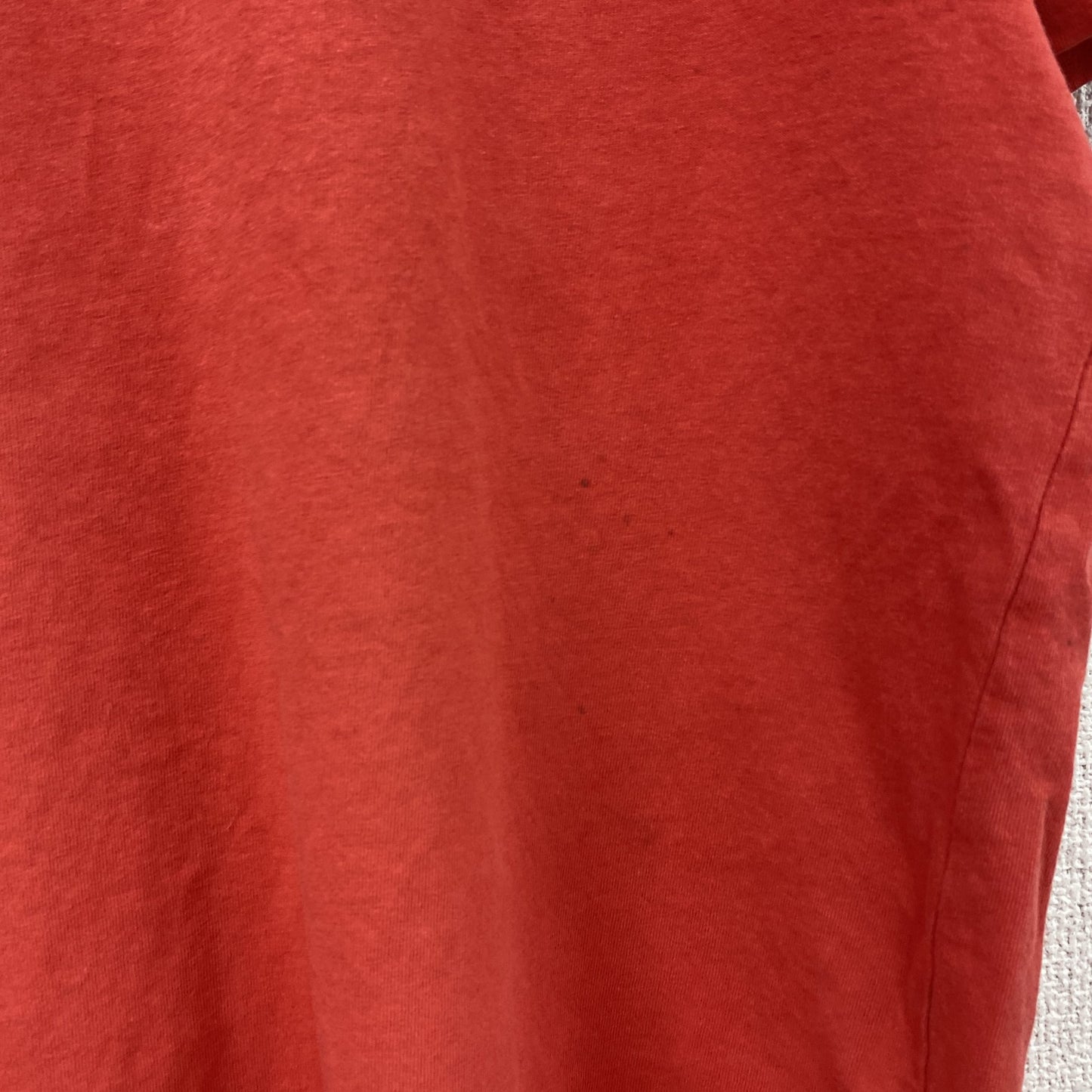 Coca-Cola　コカ・コーラ　半袖プリントTシャツ　企業ロゴ　聖地　フェード　両面プリント　赤　レッド　Mサイズ