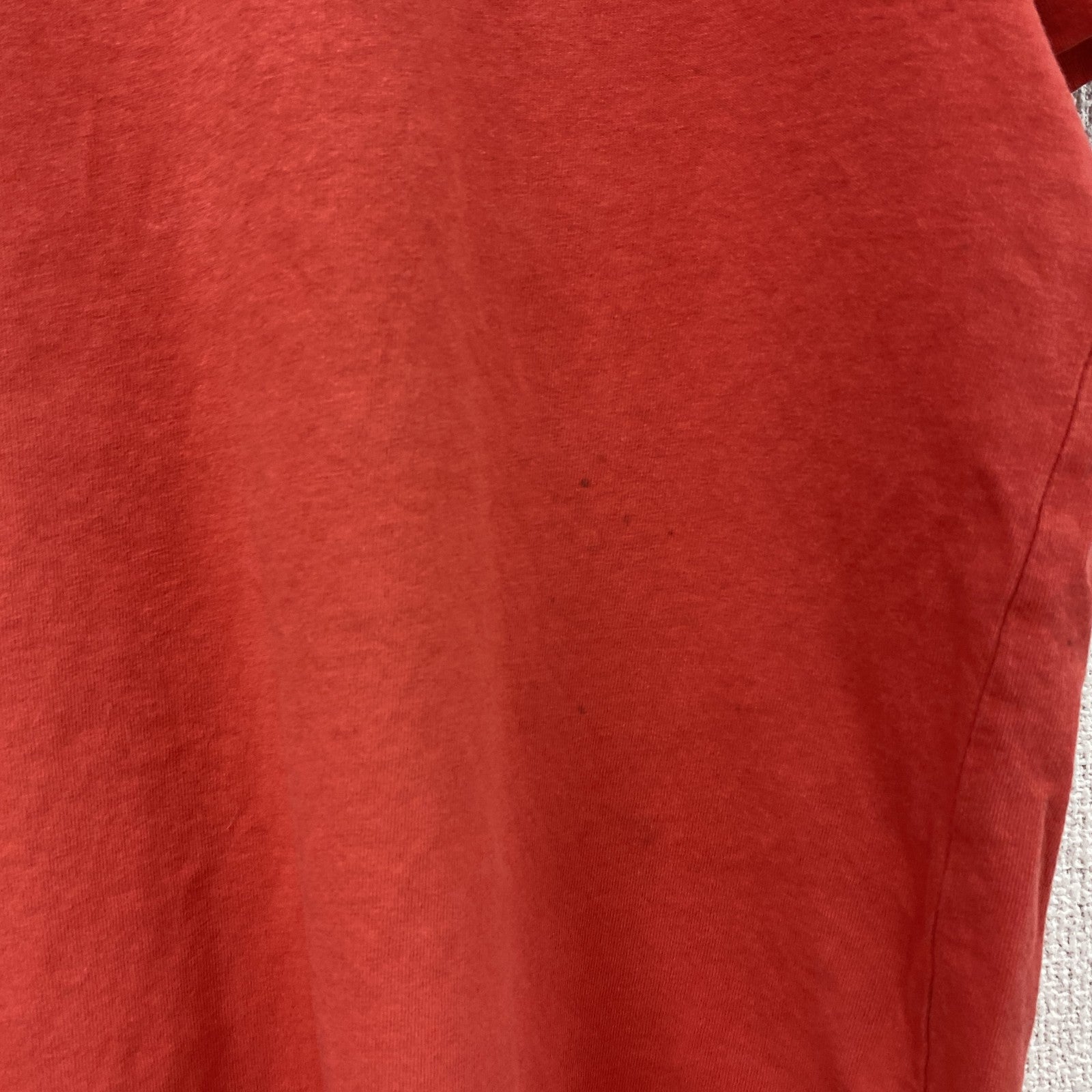 Coca-Cola　コカ・コーラ　半袖プリントTシャツ　企業ロゴ　聖地　フェード　両面プリント　赤　レッド　Mサイズ