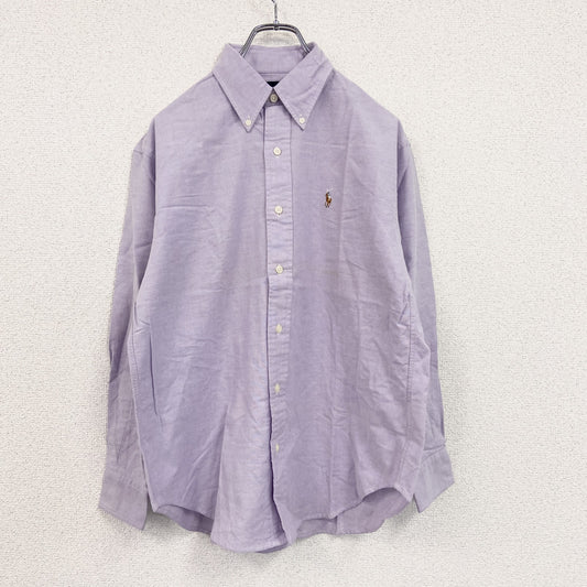 RALPH LAUREN　ラルフローレン　長袖ボタンダウンシャツ　紫　ライトパープル　11サイズ