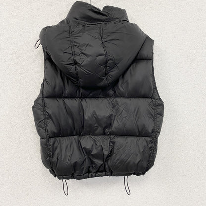 ZARA　ザラ　TRF HEAT PWR　フルジップベスト　中綿入り　黒　ブラック　Ｍサイズ