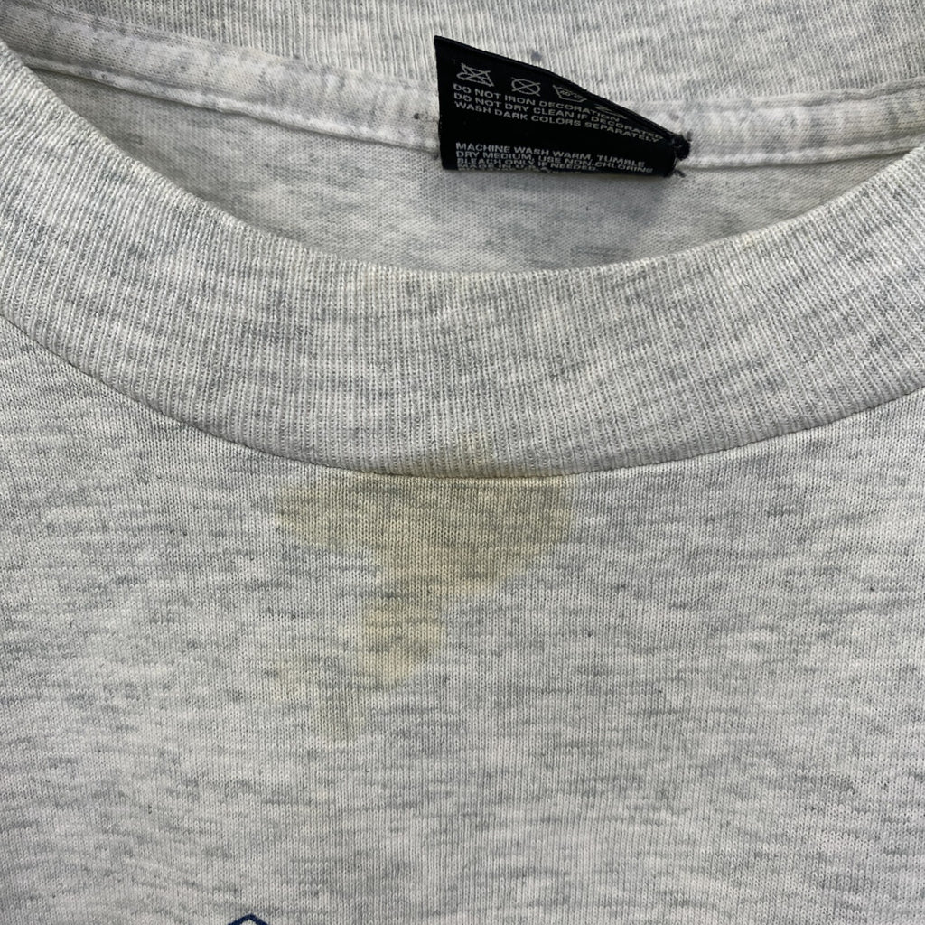 古着 used　90s　半袖プリントTシャツ　USA製　野球　シングルステッチ　クルーネック　灰色　グレー　XLサイズ