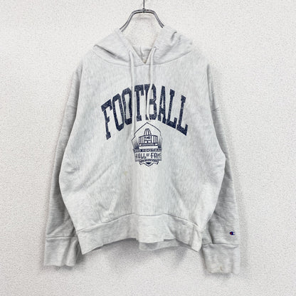 Champion　チャンピオン　リバースウィーブ　スウェットパーカー/フーディー　アーチプリント　霜降りグレー　Lサイズ
