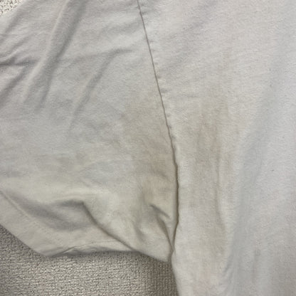 古着 used　Hanes ヘインズ 　半袖プリントTシャツ　白　シングルステッチ　90s　野球　クルーネック　XXLサイズ
