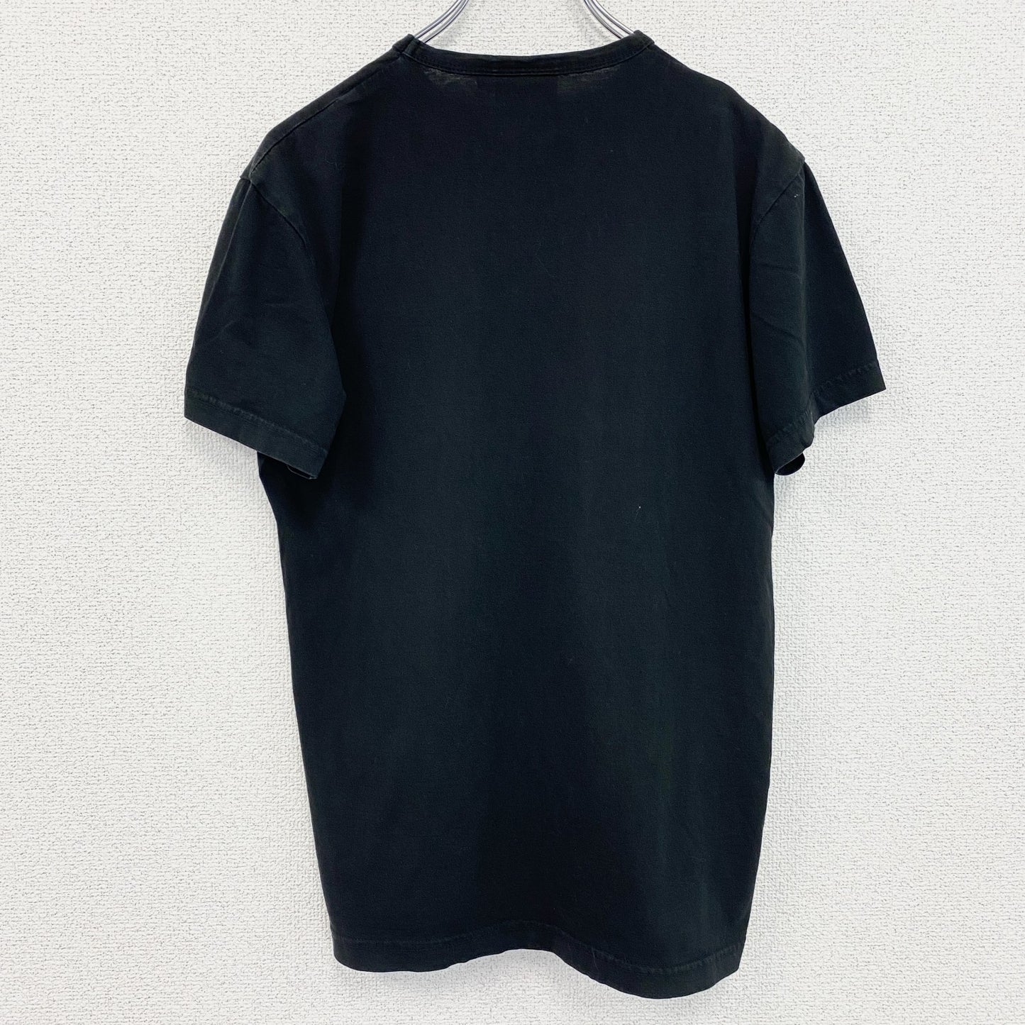 古着 used　SOUTH WEST　半袖アニマルプリントTシャツ　フクロウ　梟　レトロ　クルーネック　黒　ブラック　Ｍサイズ　
