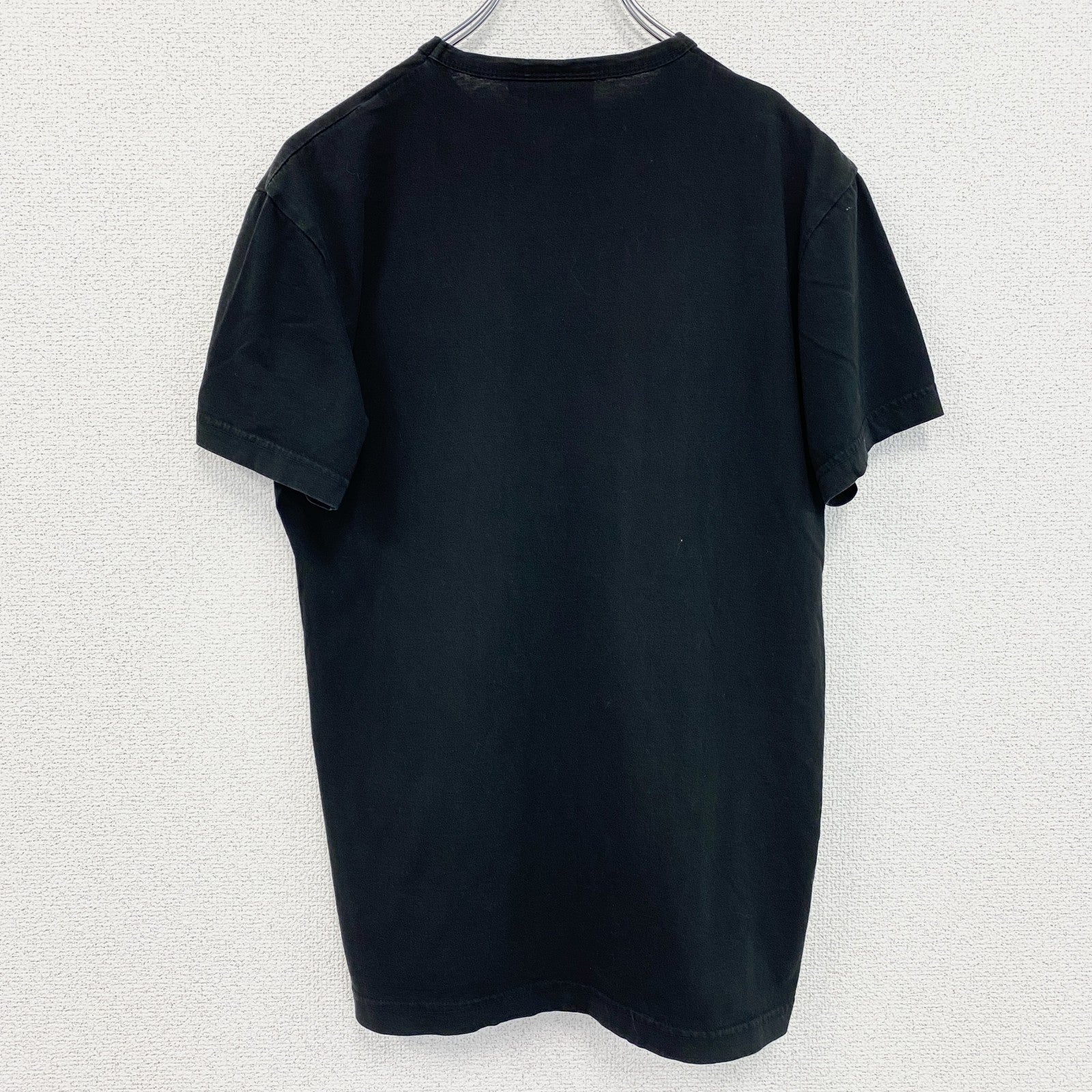 古着 used　SOUTH WEST　半袖アニマルプリントTシャツ　フクロウ　梟　レトロ　クルーネック　黒　ブラック　Ｍサイズ　
