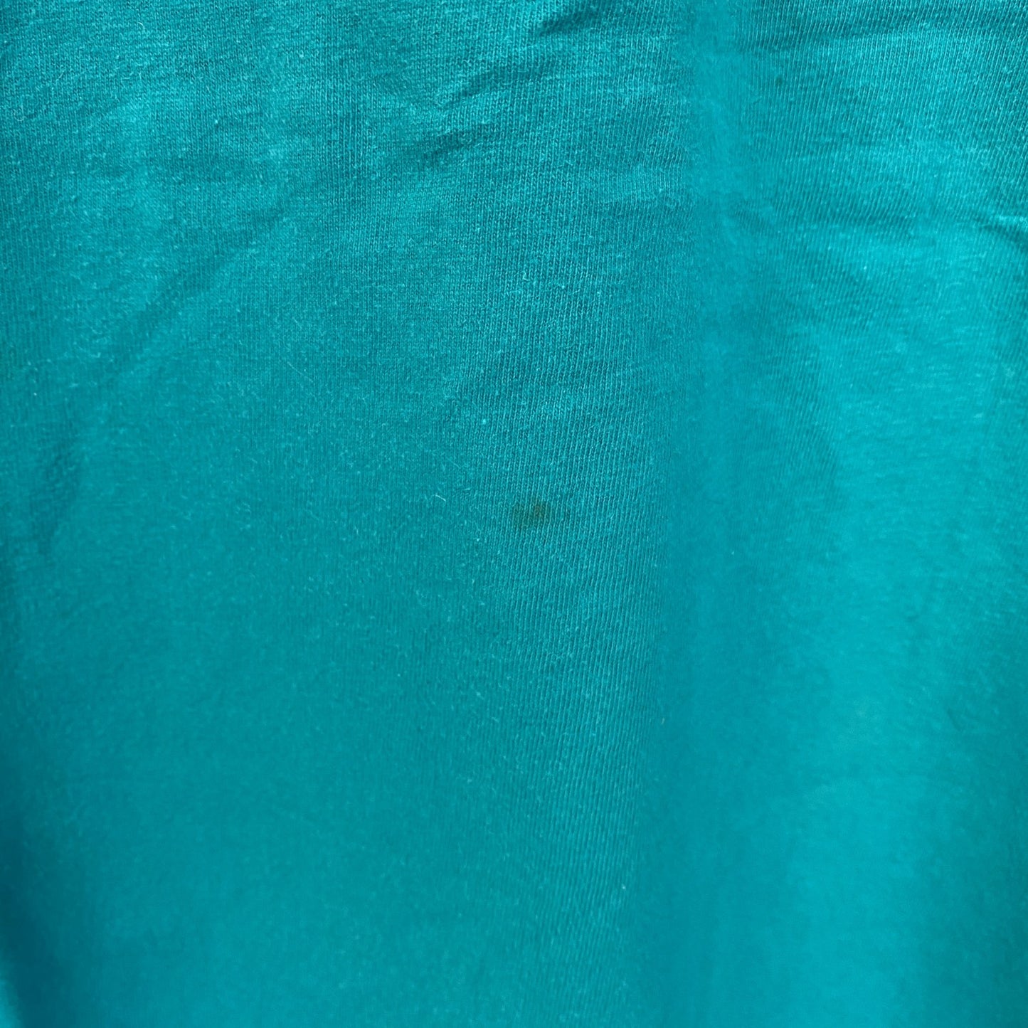 古着 used　90s　長袖プリントTシャツ　USA製　コットン100%　シングルステッチ　クルーネック　グリーン　XLサイズ