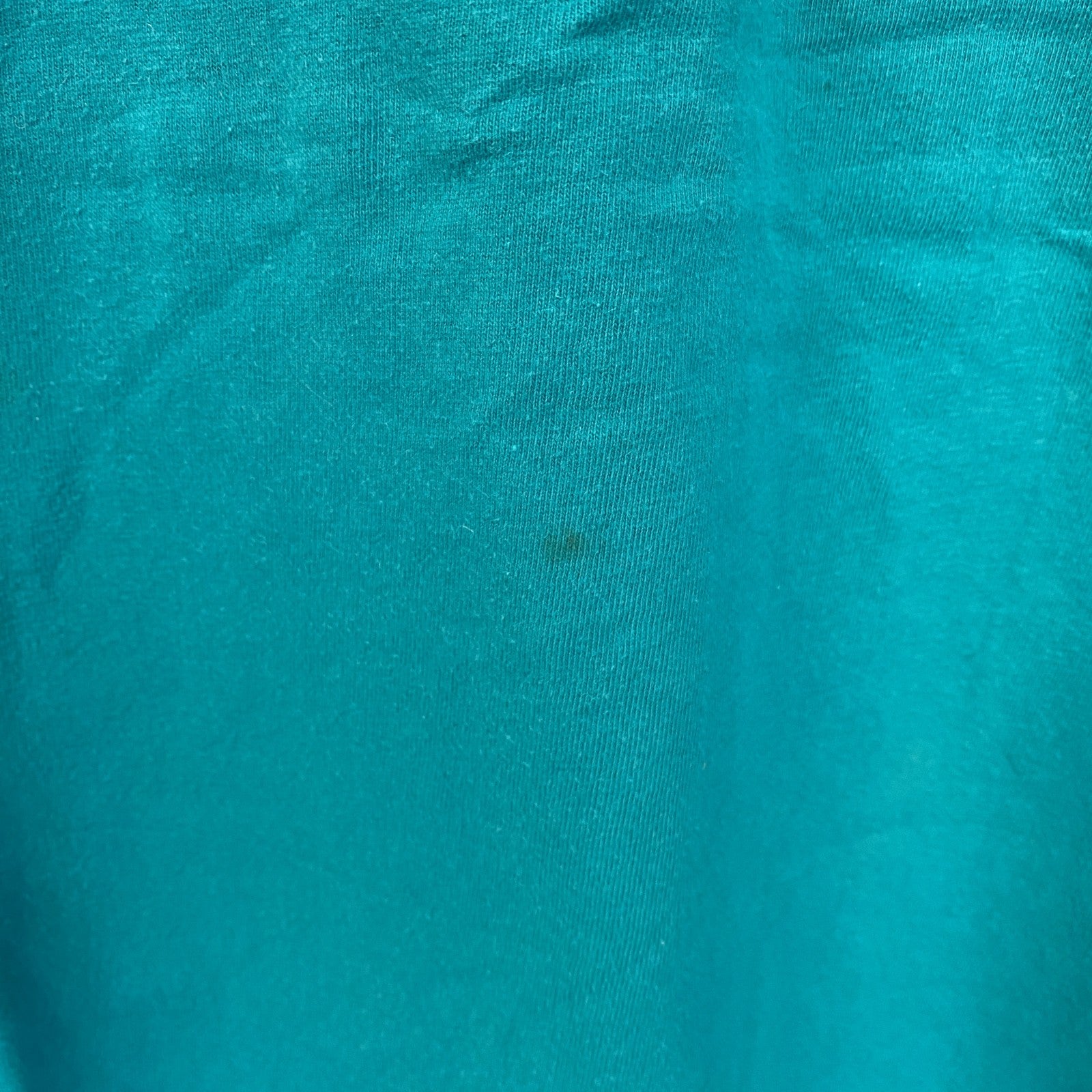 古着 used　90s　長袖プリントTシャツ　USA製　コットン100%　シングルステッチ　クルーネック　グリーン　XLサイズ