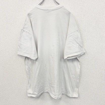 古着 used　Hanes ヘインズ 　半袖プリントTシャツ　白　シングルステッチ　90s　野球　クルーネック　XXLサイズ