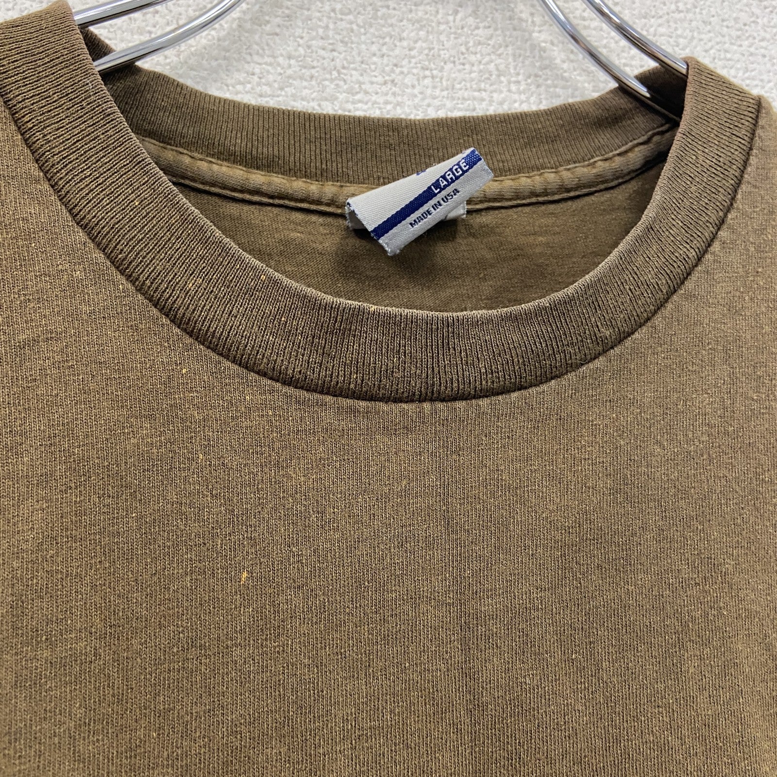 OLD STUSSY　オールドステューシ　半袖プリントTシャツ　シングルステッチ　茶色　ブラウン　Lサイズ
