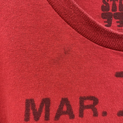 古着 used　半袖バンドプリントTシャツ　ジミ・ヘンドリックス　ロック　レトロデザイン　クルーネック　赤　レッド　