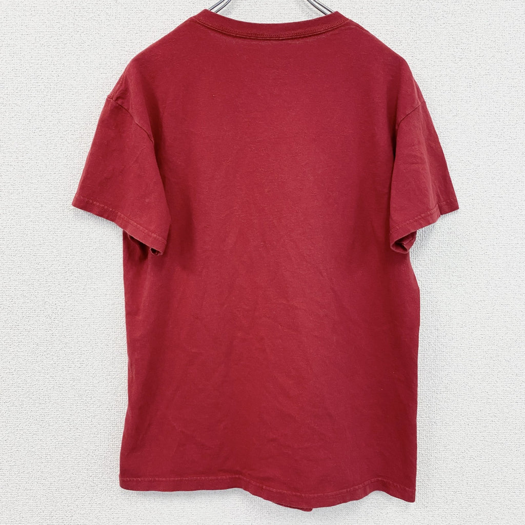 古着 used　半袖バンドプリントTシャツ　ジミ・ヘンドリックス　ロック　レトロデザイン　クルーネック　赤　レッド　