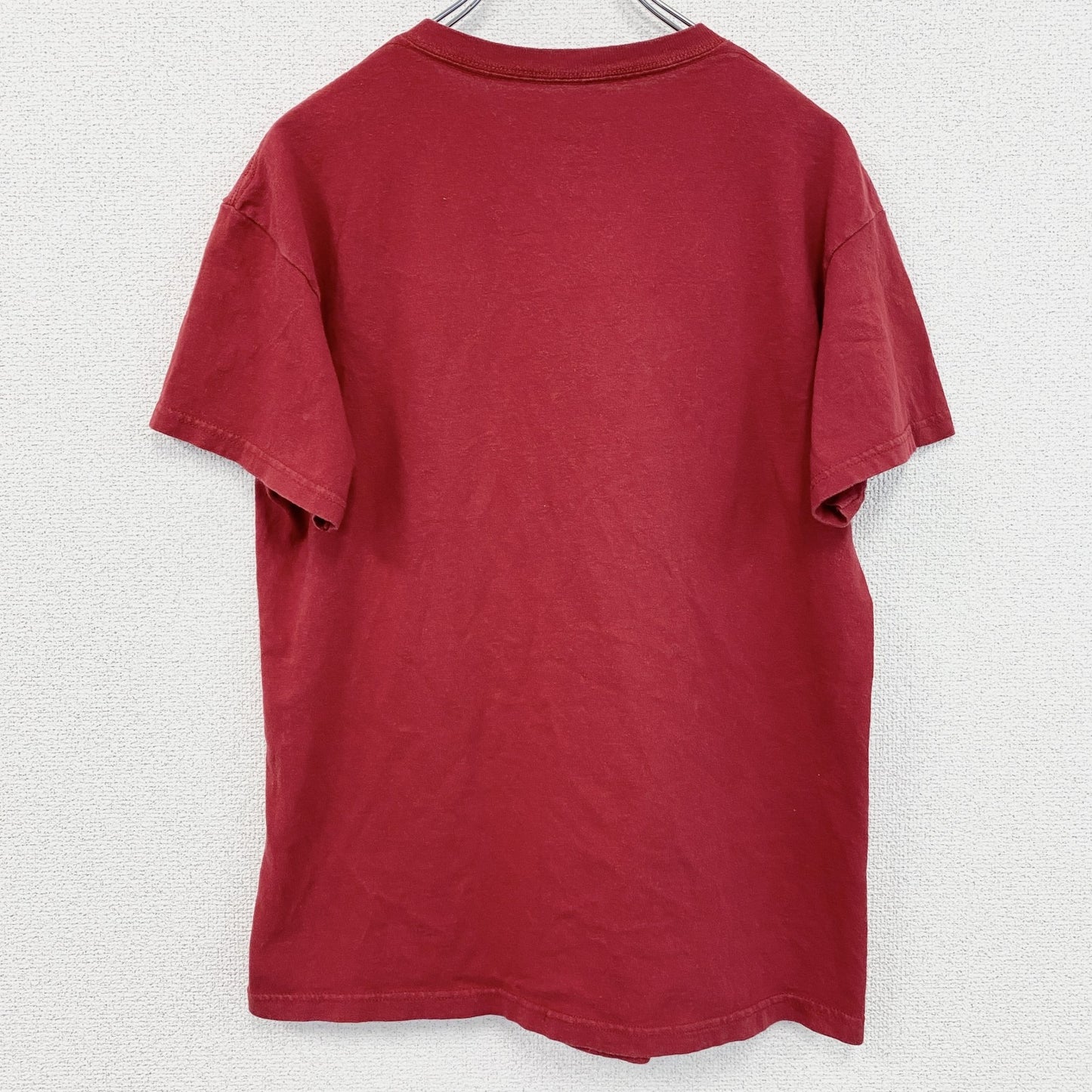 古着 used　半袖バンドプリントTシャツ　ジミ・ヘンドリックス　ロック　レトロデザイン　クルーネック　赤　レッド　
