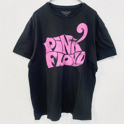 古着 used　半袖バンドプリントTシャツ　ピンクフロイド　音楽T　ロック　クルーネック　黒　ブラック　Lサイズ