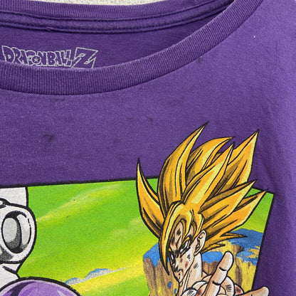 古着 used　DORAGONBALLZ ドラゴンボール 　半袖オリジナルアニメプリントTシャツ　紫　クルーネック　XLサイズ